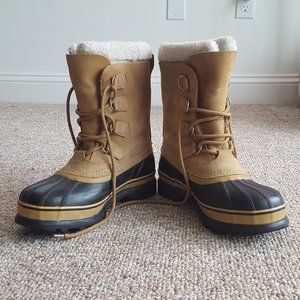 Leather winter boots